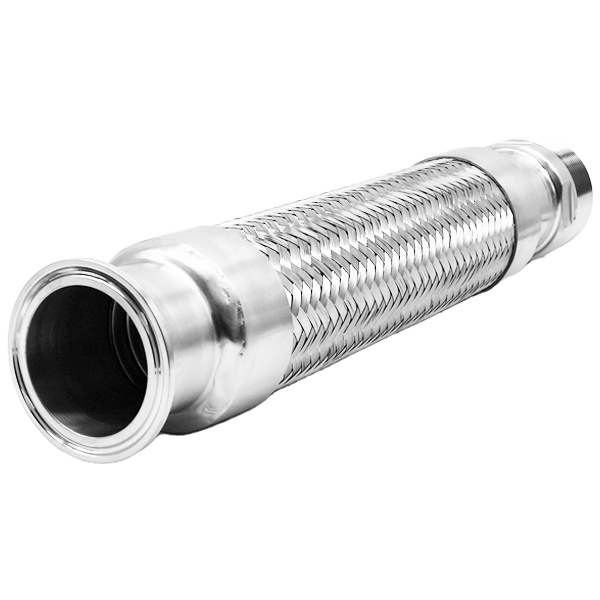 FlexiFlow Hose with BSP to Tri Clover Ferrule