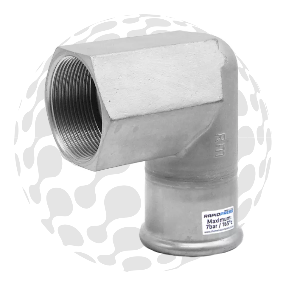 RapidPress Steam Female BSP Elbow 90°