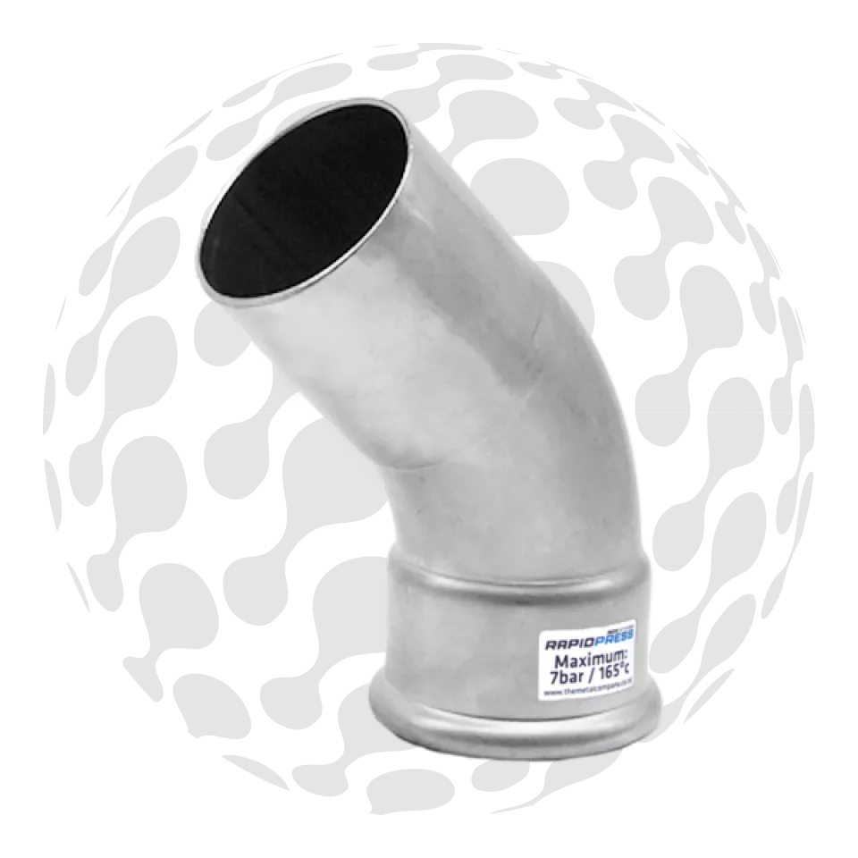 RapidPress Steam Spigot Bend 45°