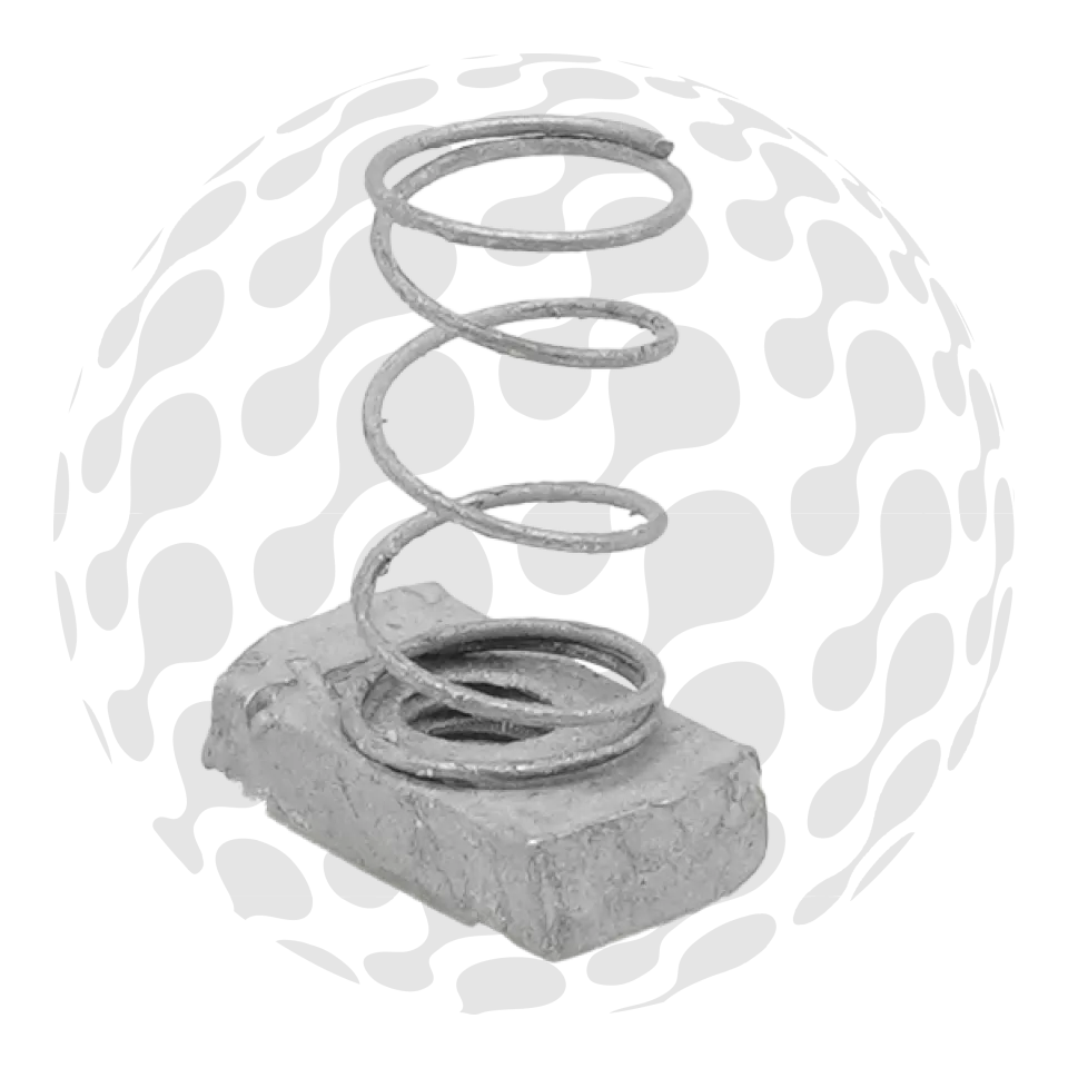 Galvanised Spring Nut