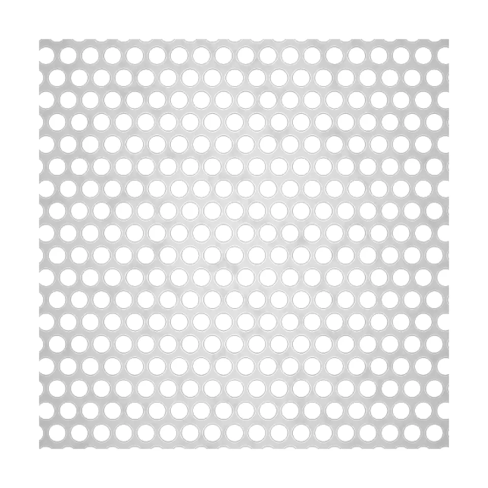 Stainless Perforated Sheet - Round Holes (Sample)
