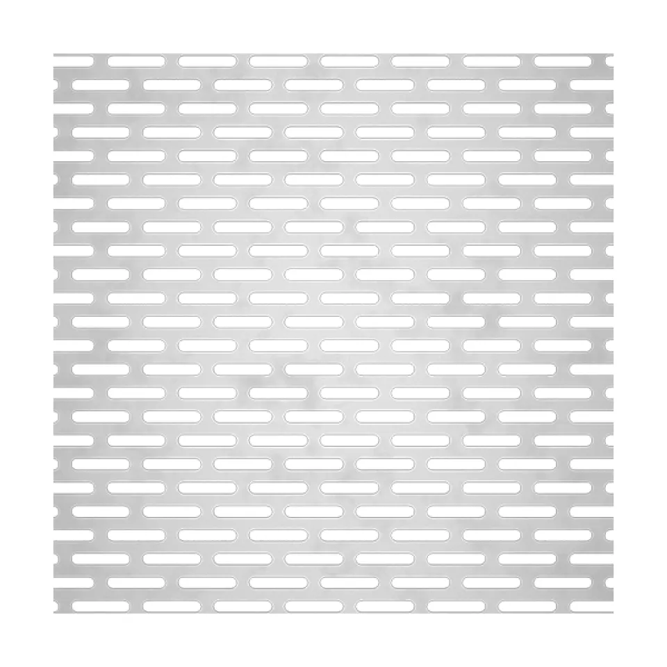 Stainless Perforated Sheet - Slotted Holes