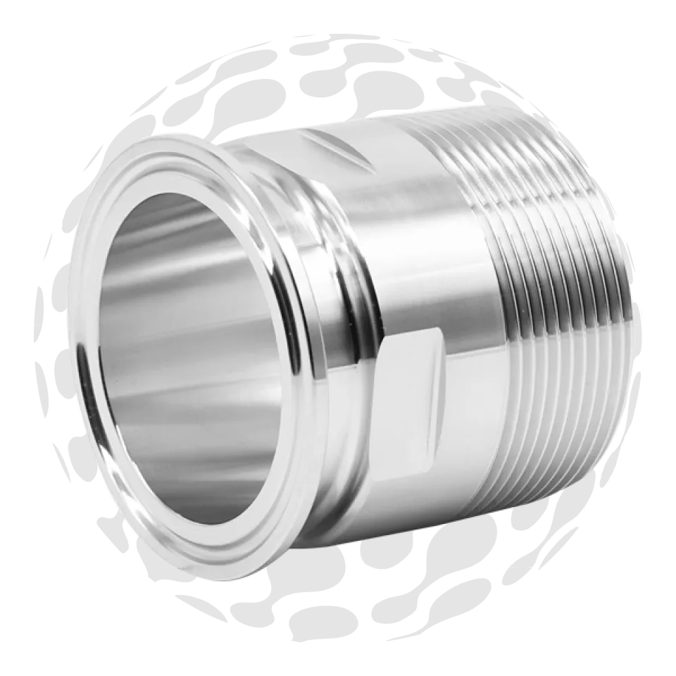 BSP Nipple to Tri Clover Adapter