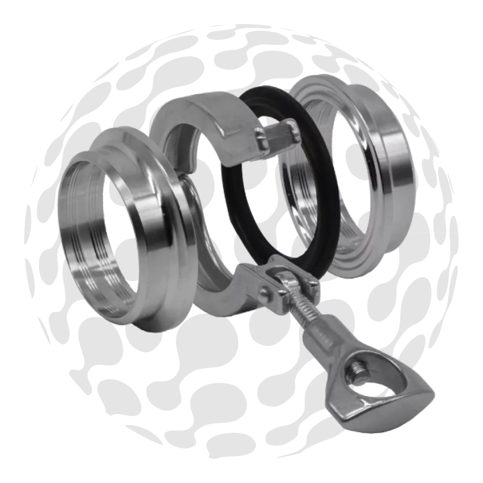 Tri Clover Union with Short Expansion Ferrule