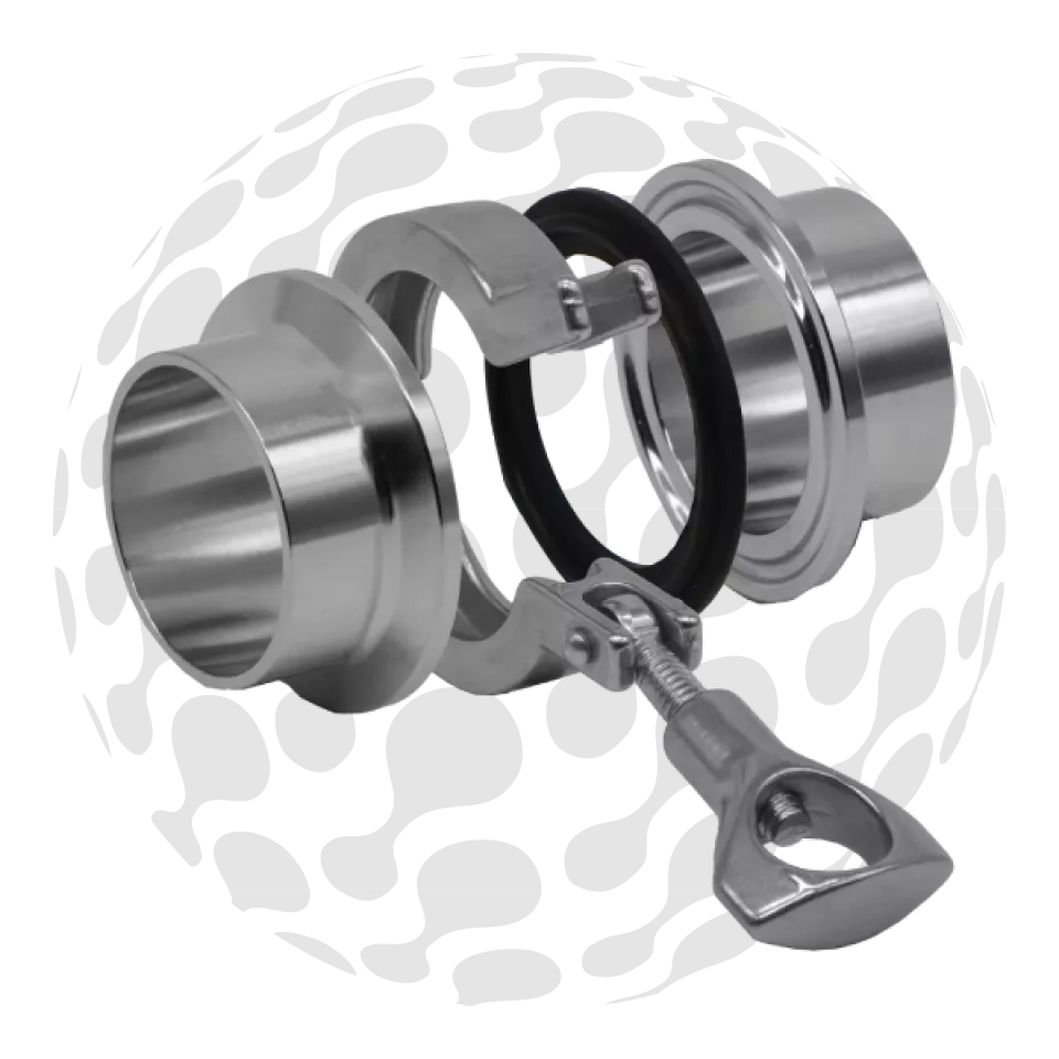 Tri Clover Union with Medium Ferrule